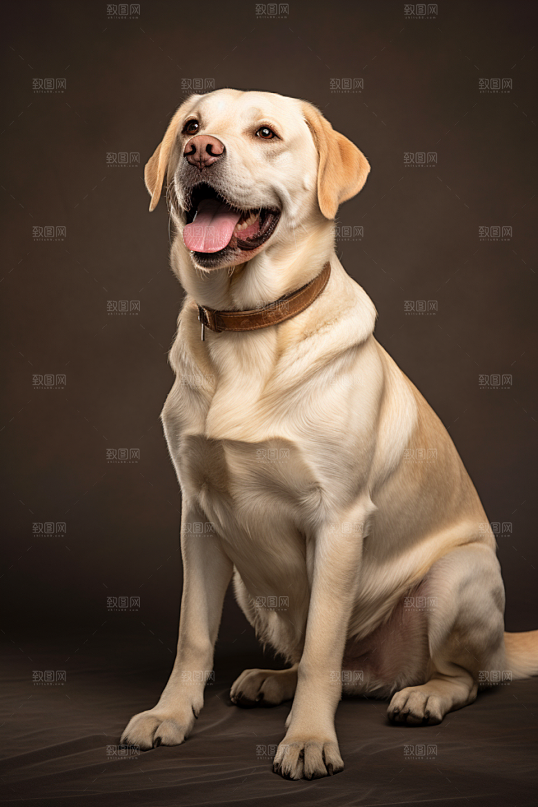 拉布拉多导盲犬动物摄影图