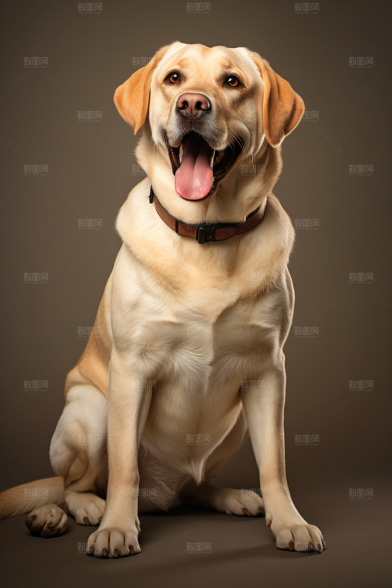 拉布拉多导盲犬品种狗摄影图