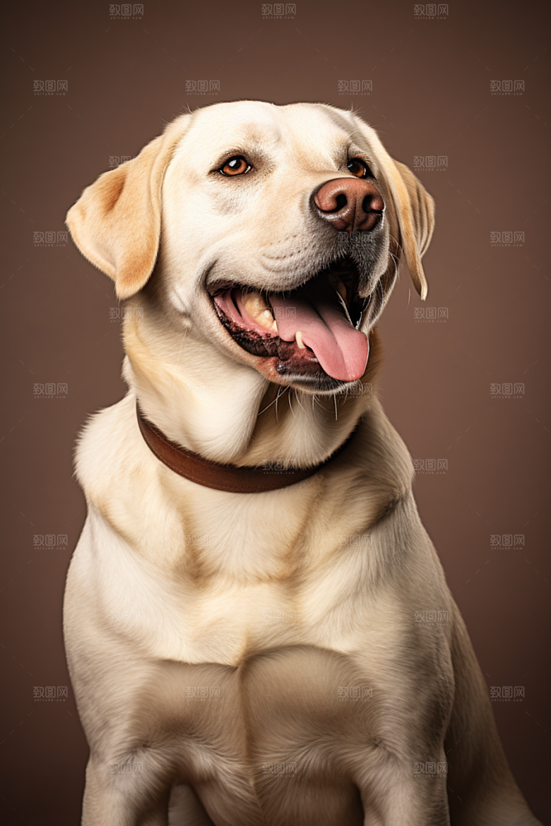 拉布拉多导盲犬品种狗摄影图