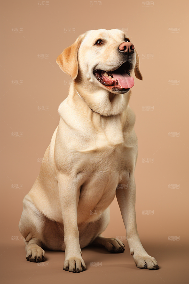 拉布拉多宠物导盲犬摄影图