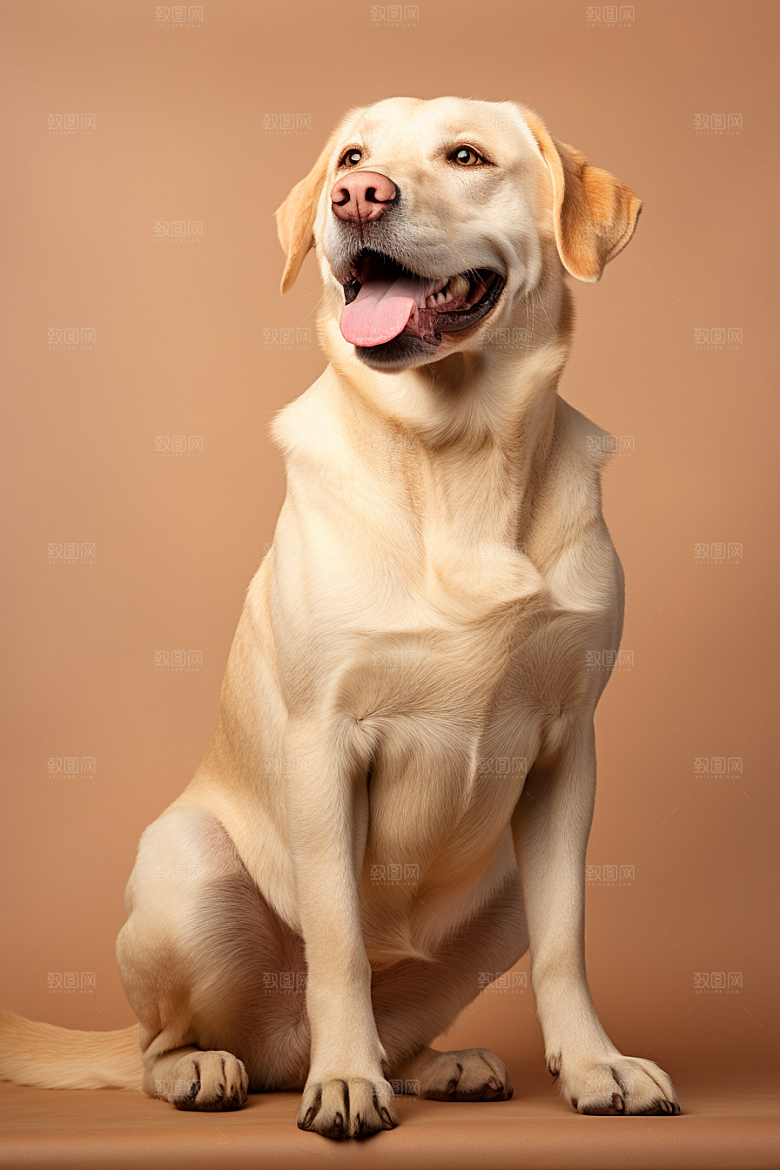 拉布拉多导盲犬伴侣摄影图