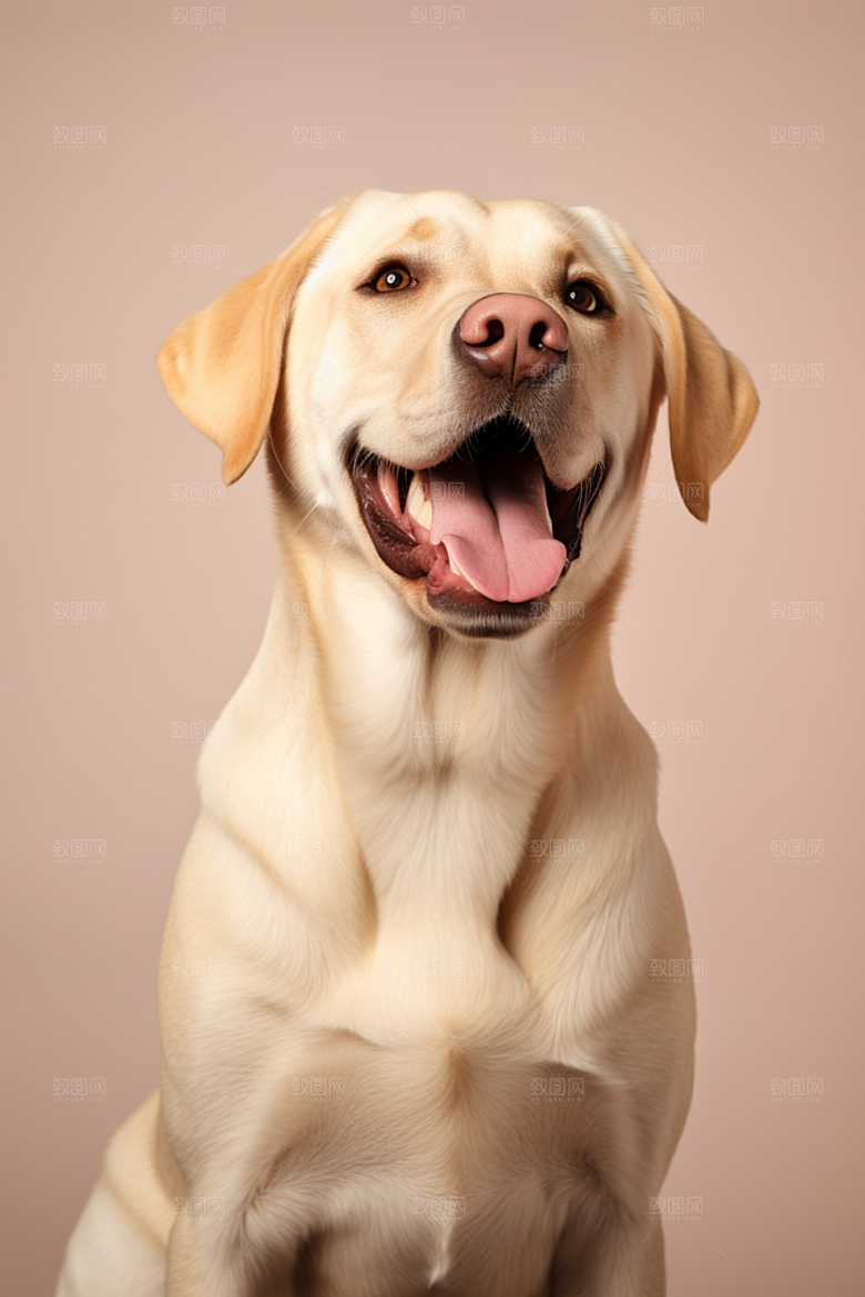 拉布拉多动物导盲犬摄影图