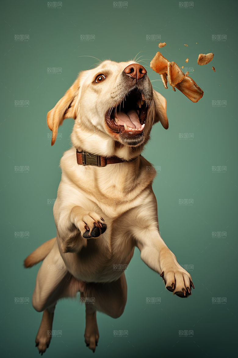 拉布拉多导盲犬宠物摄影图