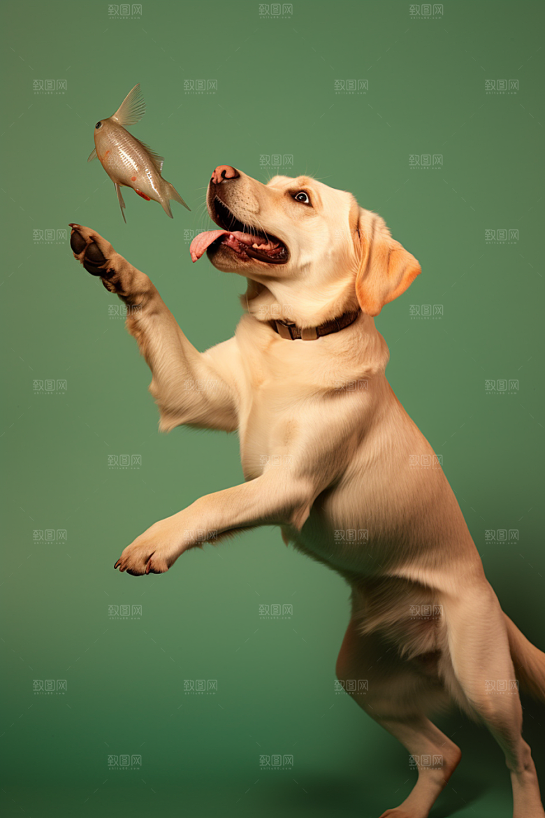 拉布拉多导盲犬高清摄影图