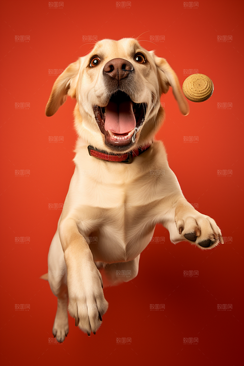 拉布拉多导盲犬品种狗摄影图