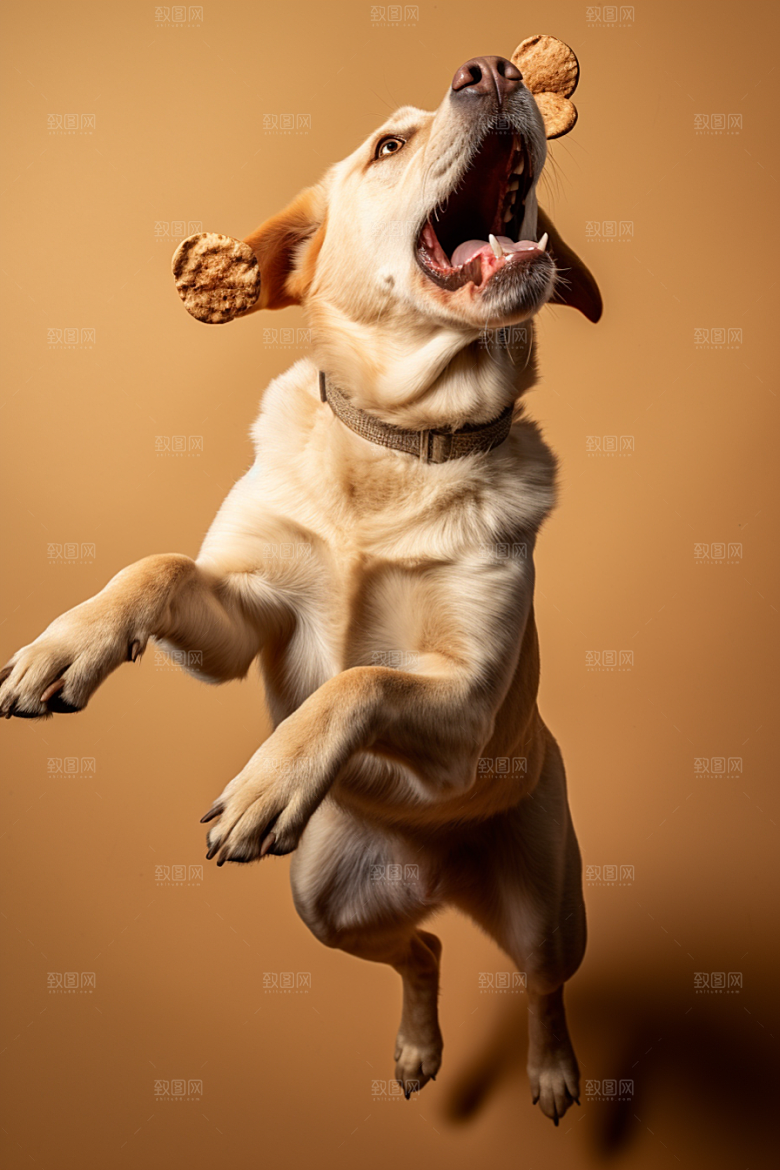拉布拉多导盲犬简约摄影图