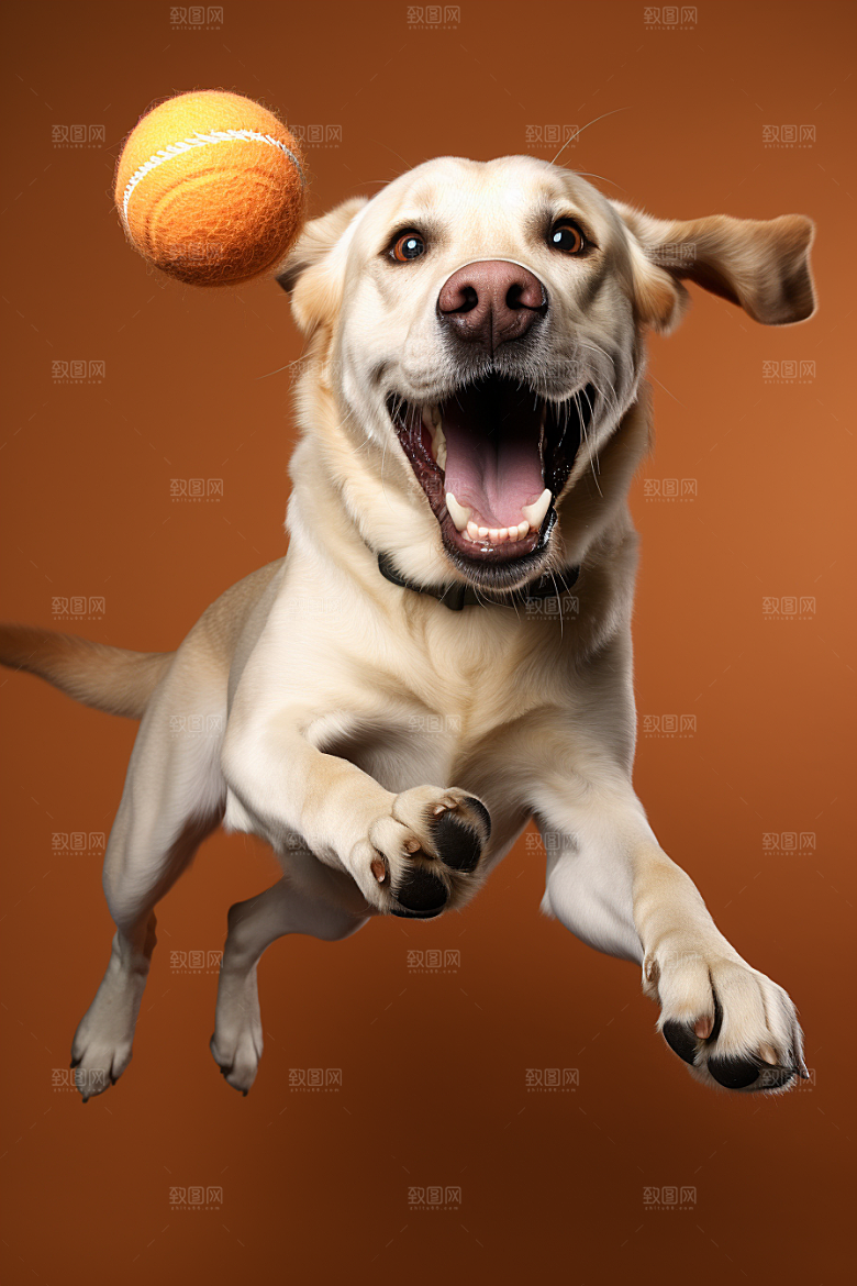 拉布拉多导盲犬高清摄影图