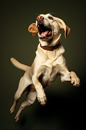 拉布拉多可爱品种狗摄影图