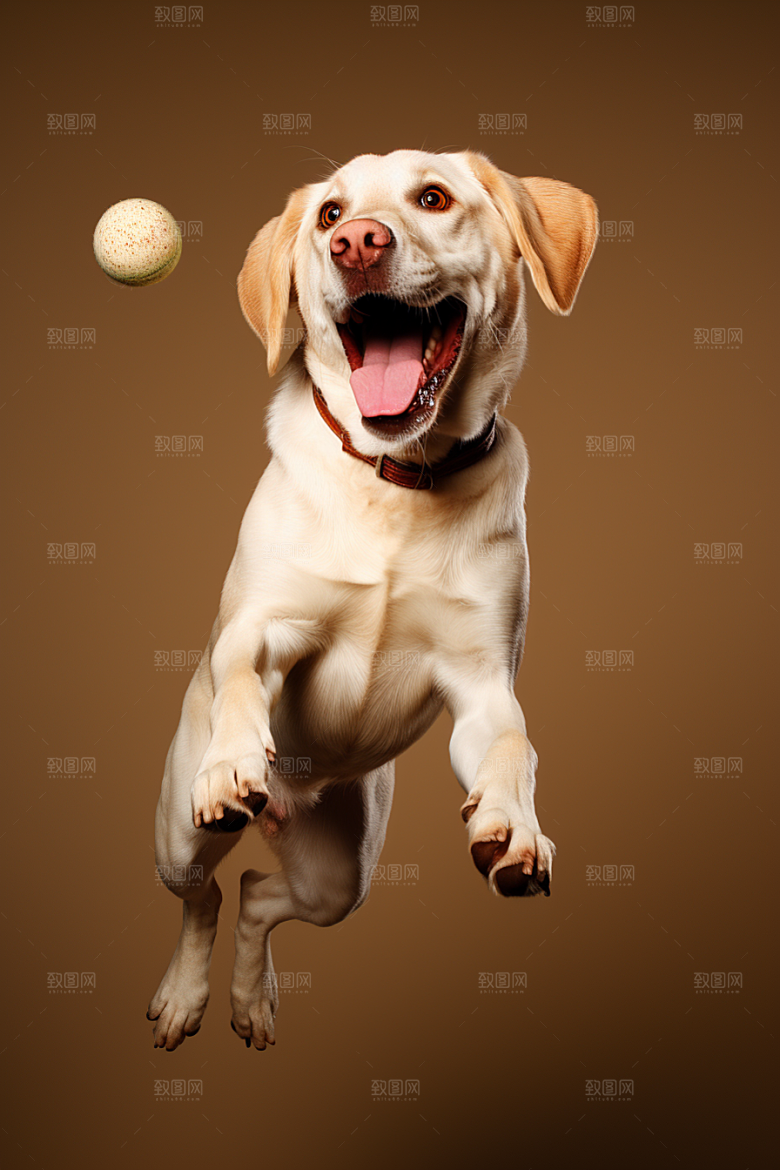 拉布拉多导盲犬写真摄影图