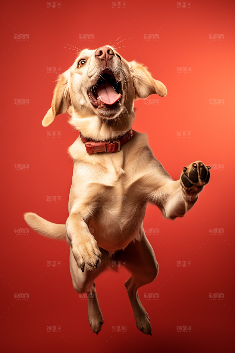 拉布拉多导盲犬伴侣摄影图