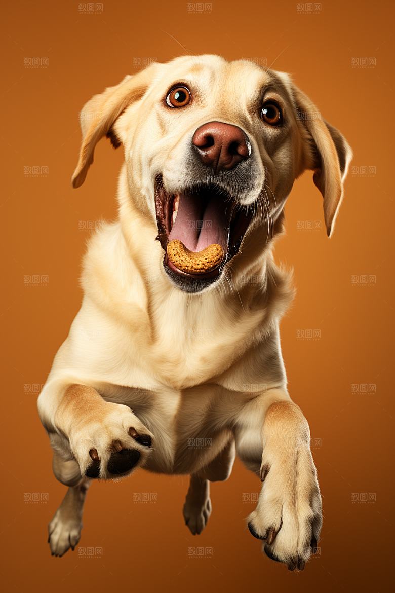 拉布拉多导盲犬写真摄影图