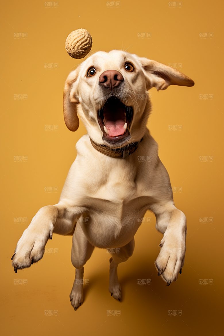拉布拉多宠物导盲犬摄影图