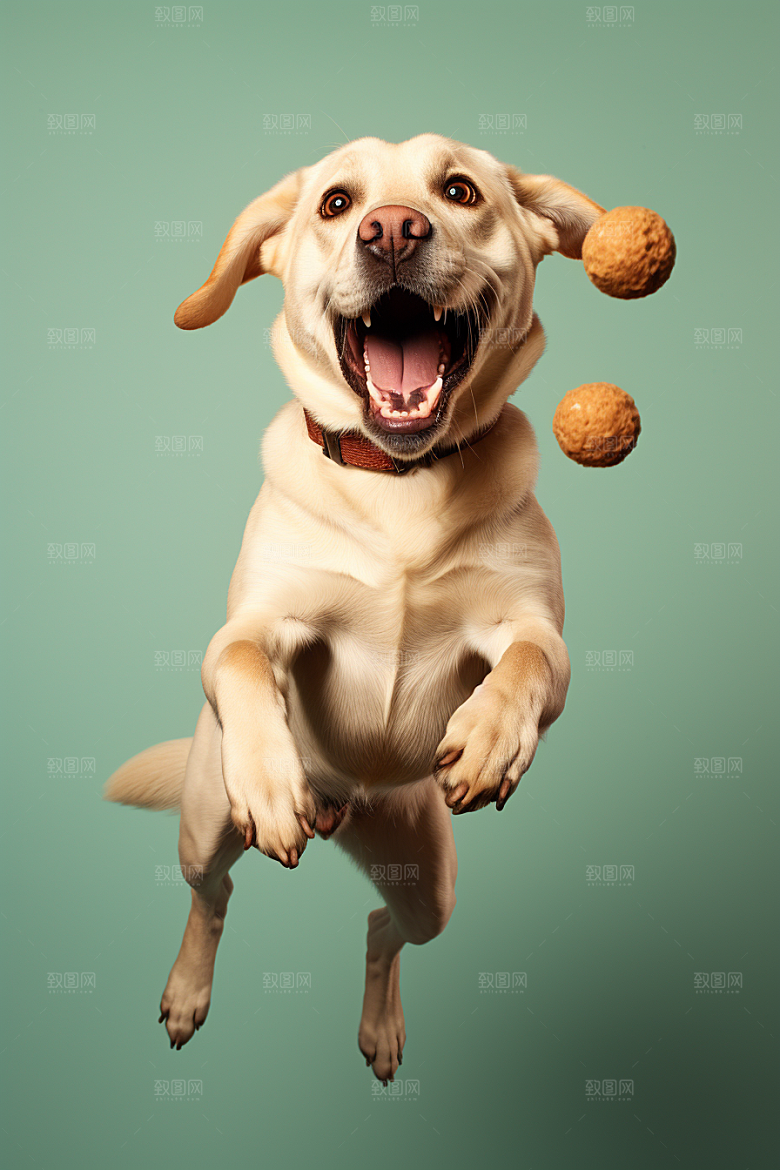 拉布拉多动物导盲犬摄影图