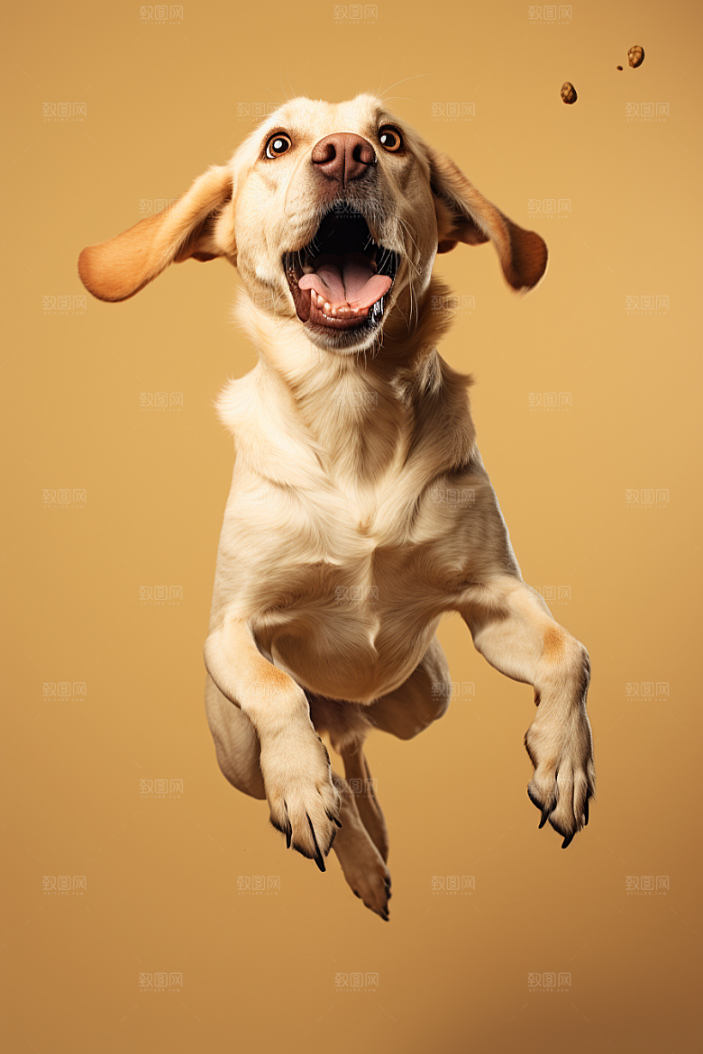 拉布拉多导盲犬形象摄影图