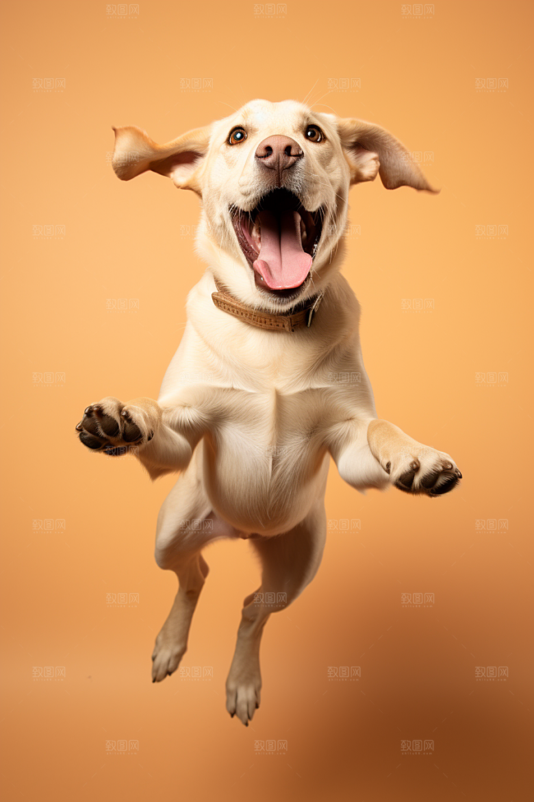 拉布拉多导盲犬写真摄影图