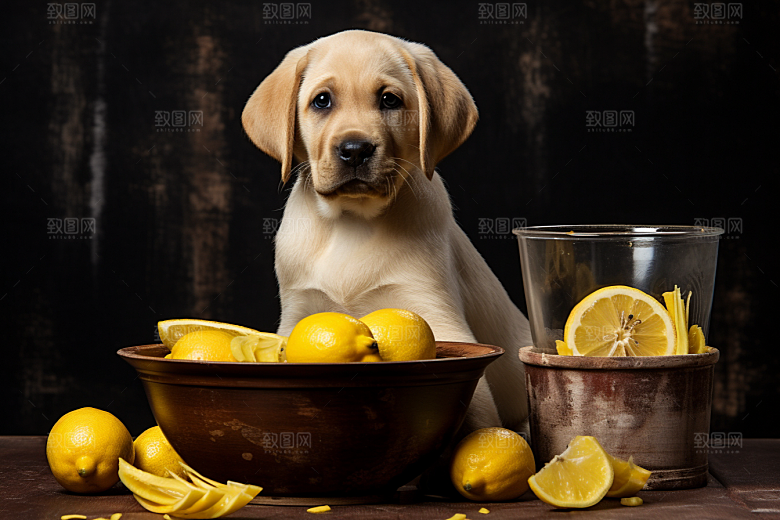 拉布拉多导盲犬高清摄影图