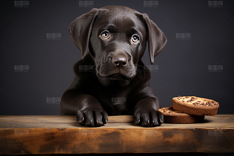 拉布拉多导盲犬动物摄影图