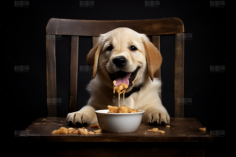 拉布拉多导盲犬伴侣摄影图