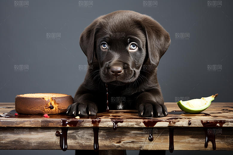 拉布拉多导盲犬伴侣摄影图