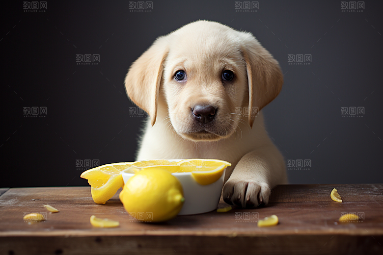 拉布拉多导盲犬动物摄影图