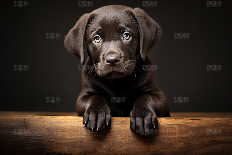 拉布拉多导盲犬动物摄影图