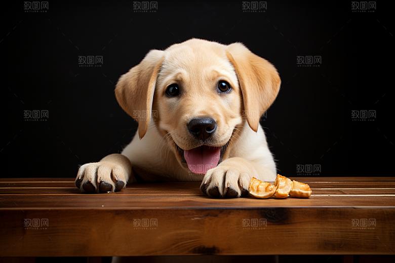 拉布拉多导盲犬写真摄影图