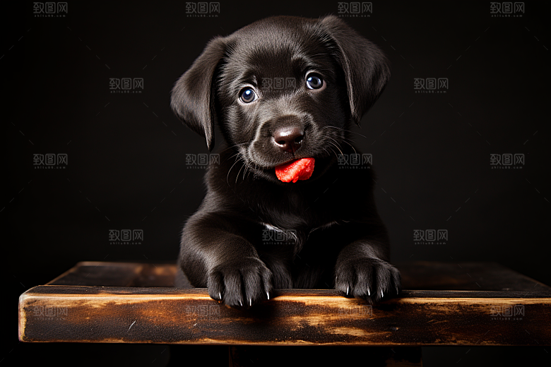 拉布拉多导盲犬动物摄影图