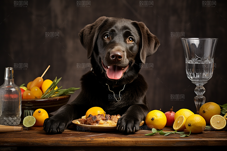 拉布拉多高清导盲犬摄影图