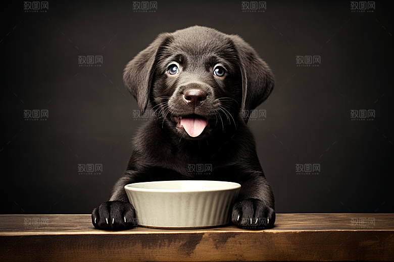 拉布拉多导盲犬品种狗摄影图