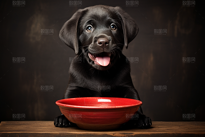 拉布拉多导盲犬伴侣摄影图