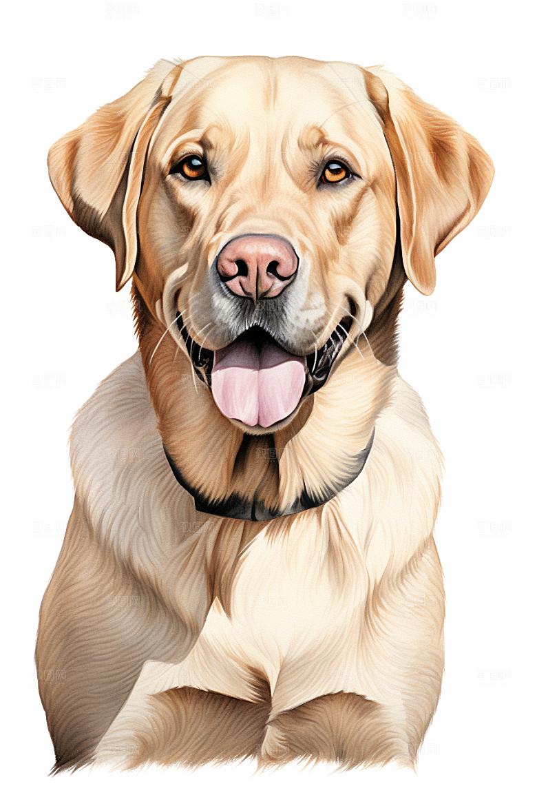 拉布拉多导盲犬动物摄影图