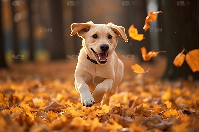 拉布拉多肖像导盲犬摄影图