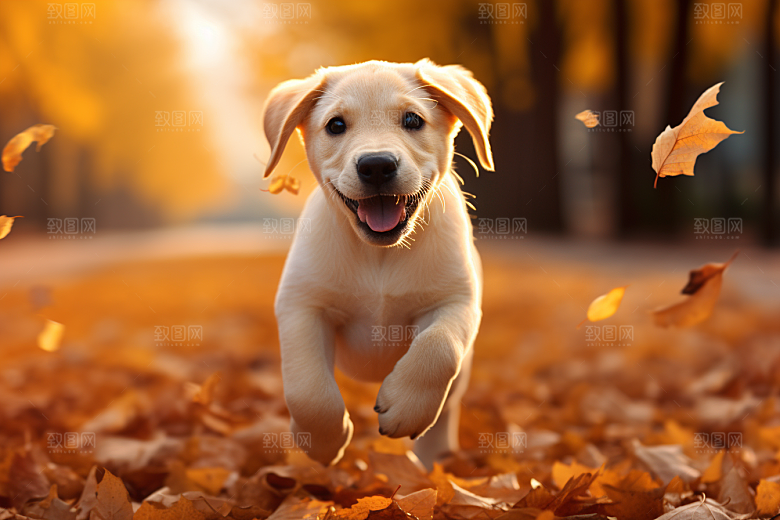拉布拉多宠物导盲犬摄影图