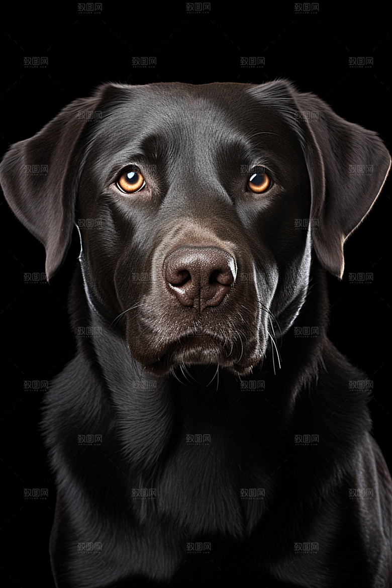 拉布拉多导盲犬品种狗摄影图