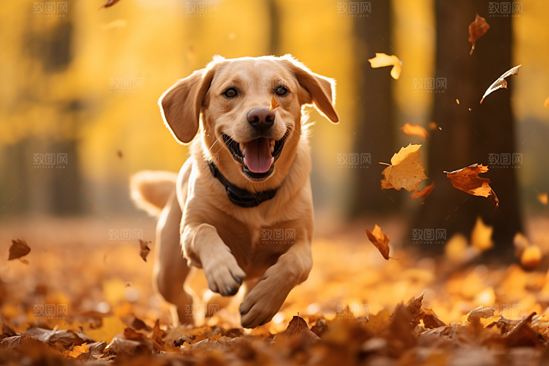 拉布拉多导盲犬可爱摄影图
