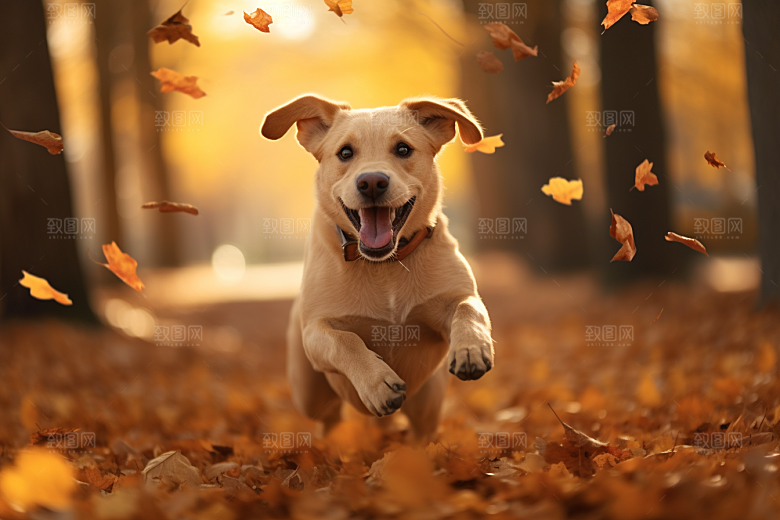 拉布拉多简约导盲犬摄影图