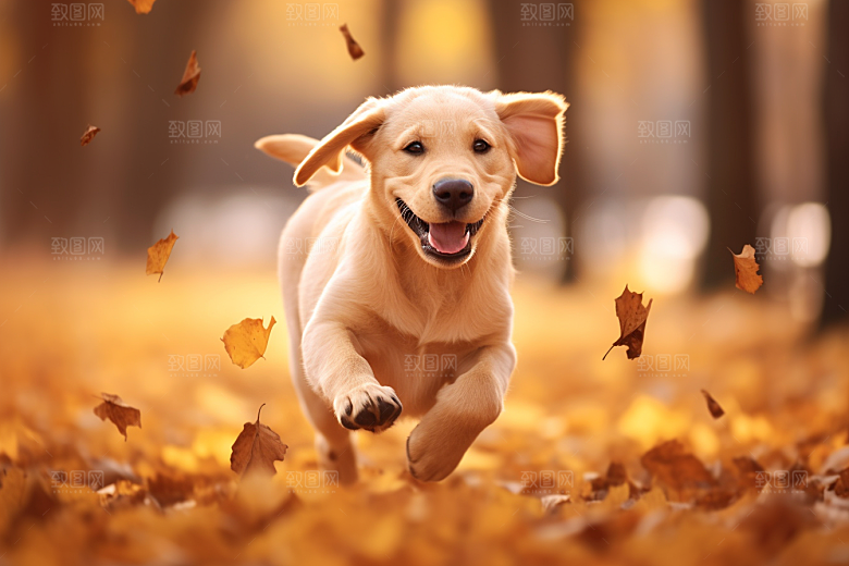 拉布拉多导盲犬品种狗摄影图