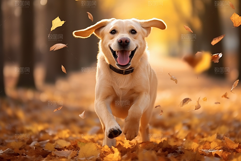 拉布拉多导盲犬简约摄影图