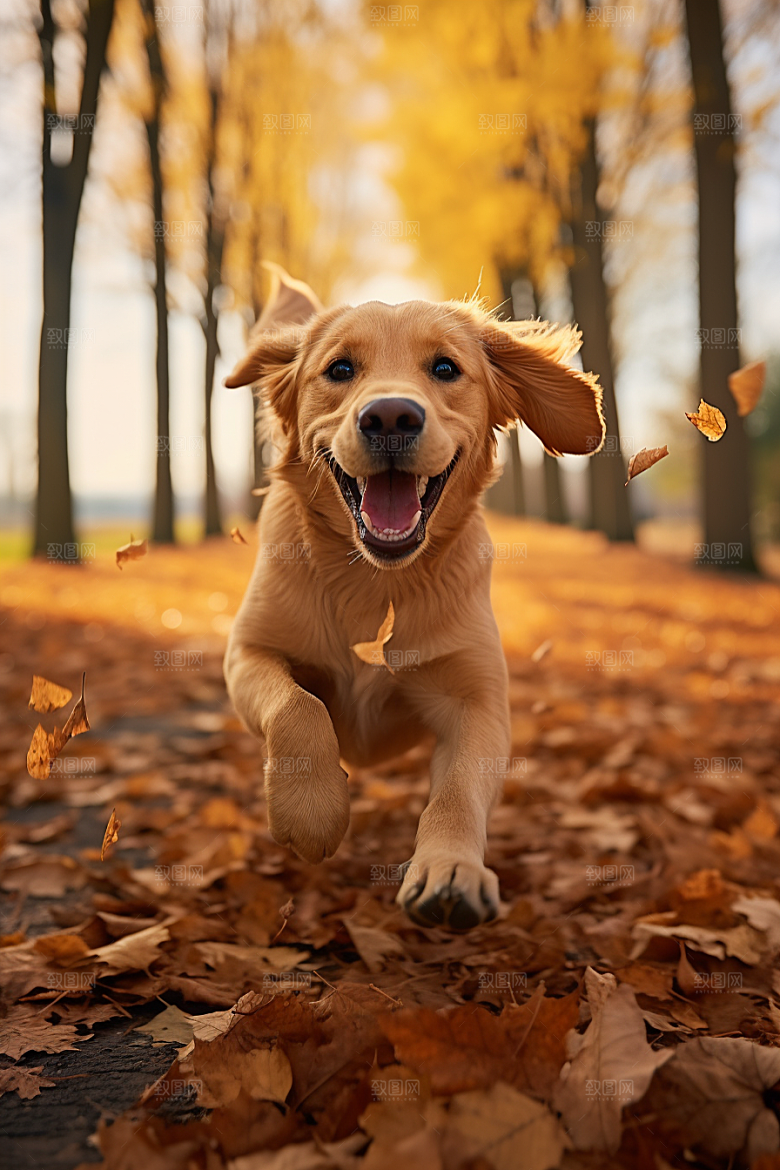 拉布拉多导盲犬可爱摄影图