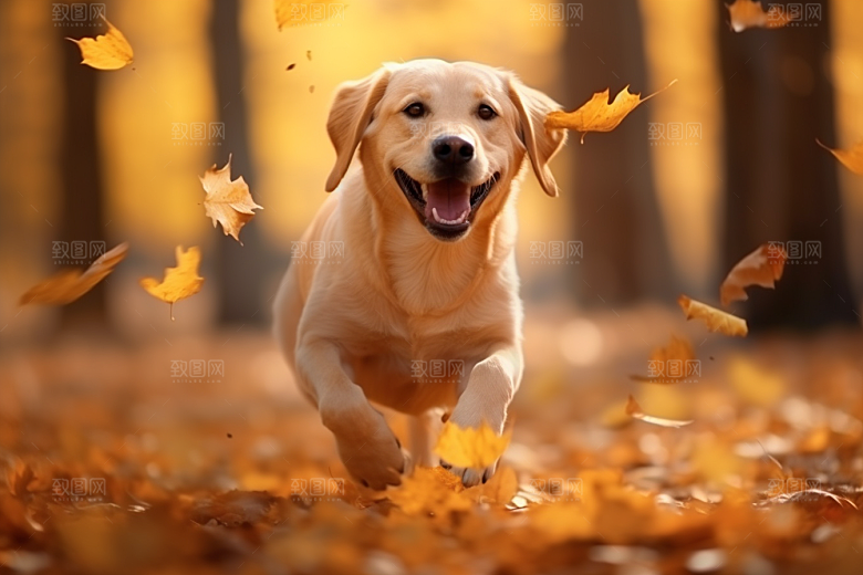拉布拉多导盲犬品种狗摄影图