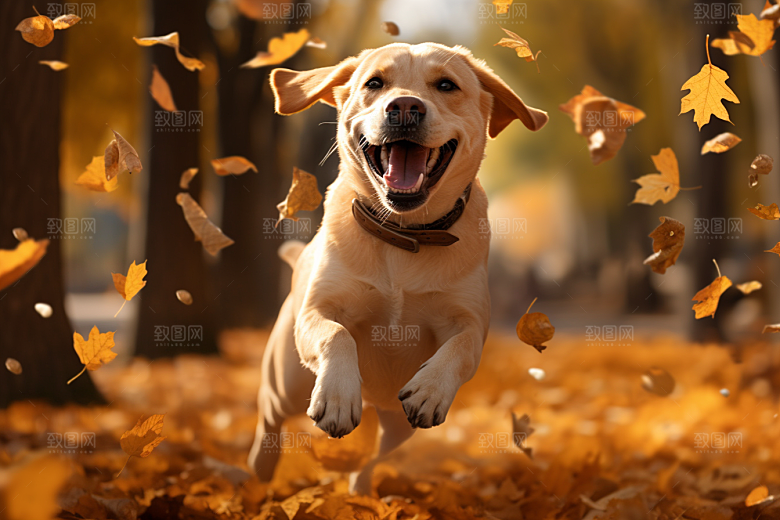 拉布拉多导盲犬伴侣摄影图