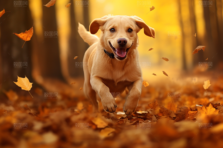 拉布拉多动物导盲犬摄影图