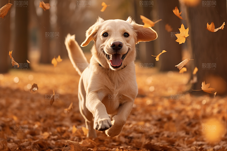 拉布拉多导盲犬写真摄影图