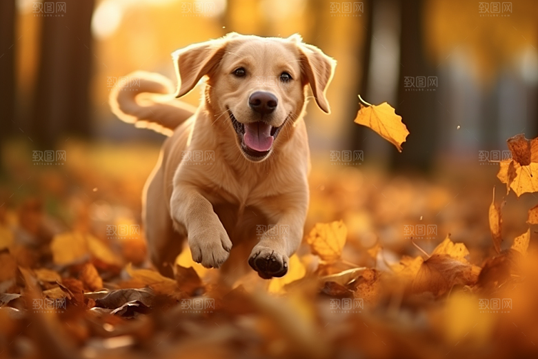 拉布拉多导盲犬品种狗摄影图