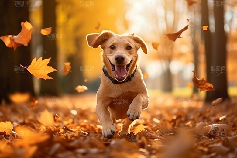 拉布拉多导盲犬可爱摄影图