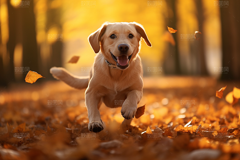 拉布拉多导盲犬肖像摄影图