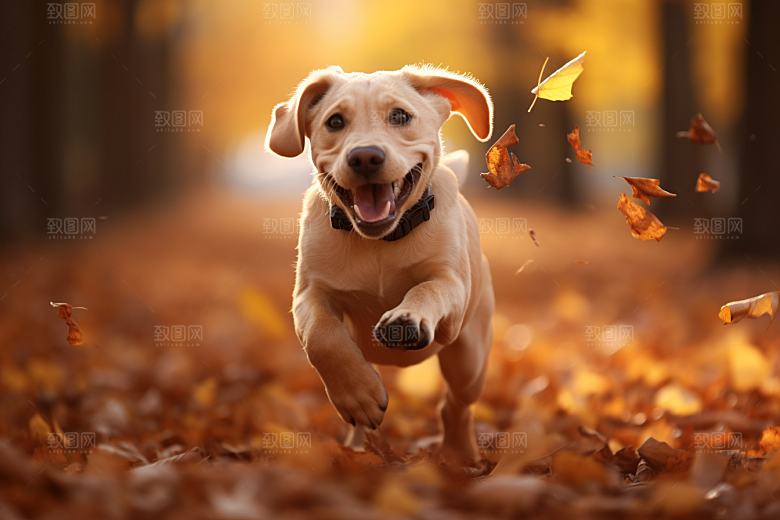拉布拉多导盲犬简约摄影图