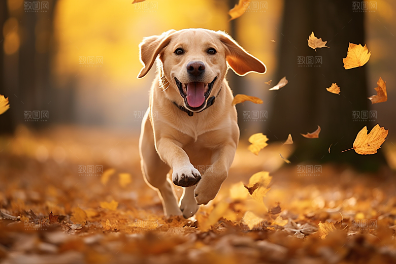 拉布拉多形象导盲犬摄影图