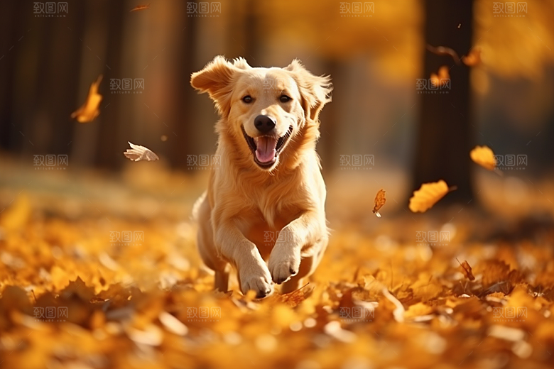 拉布拉多导盲犬可爱摄影图
