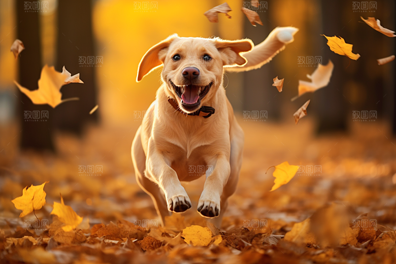 拉布拉多动物导盲犬摄影图